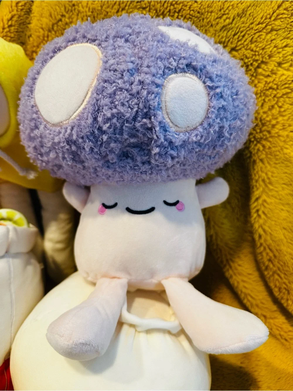 Squishmallows Mixed Character Plush Set - Purple, Yellow, Blue, Red, Cream